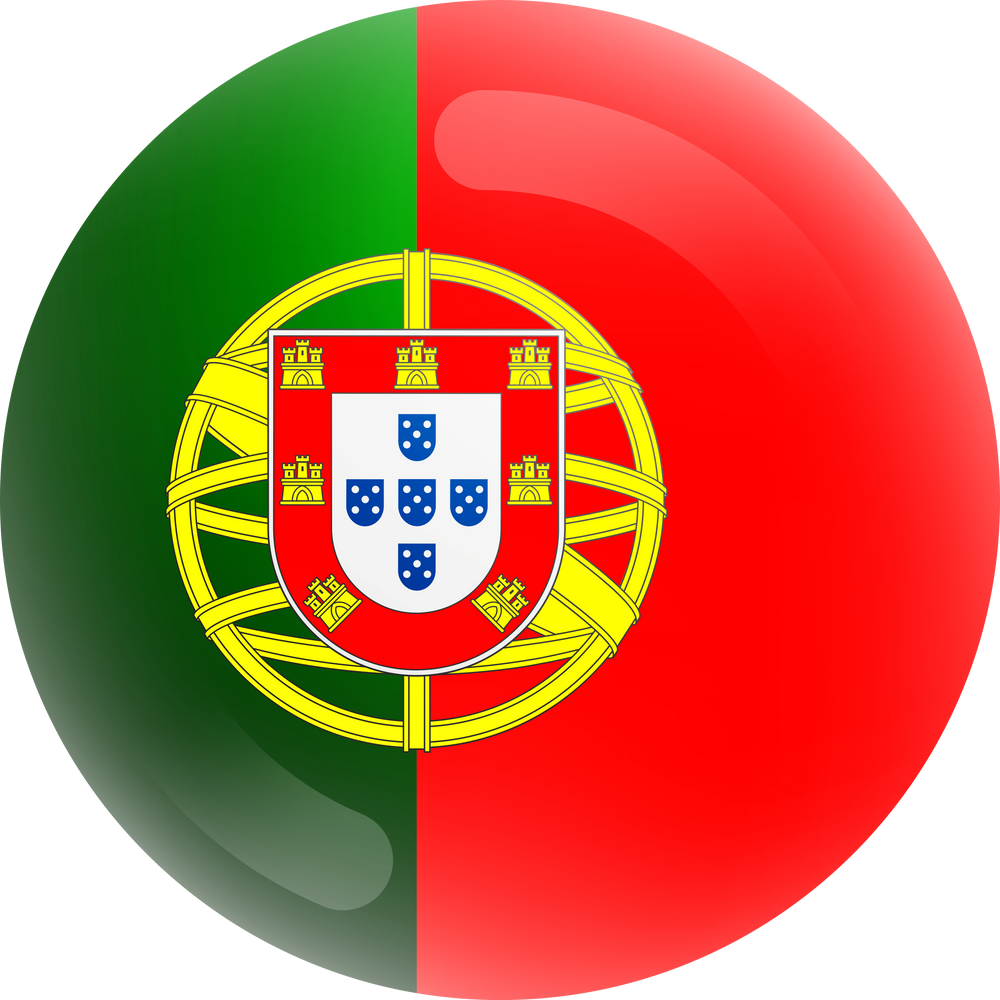 3D Circle of the Portugal National Flag